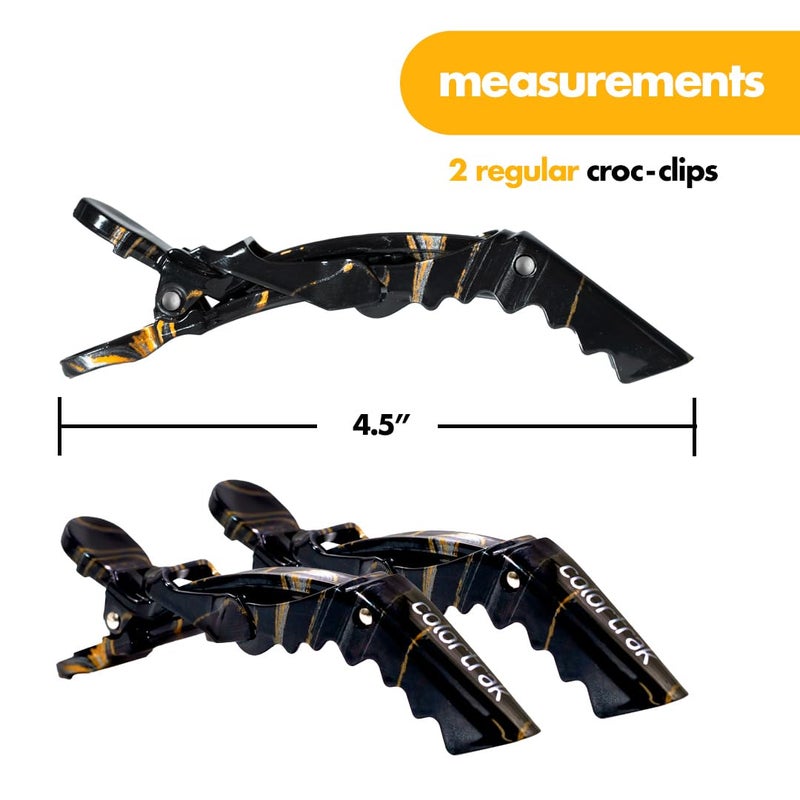 Colortrak Lux Clips, 2 Jumbo Size, 2 Standard Size, Ergonomic Comfort Grips, Double-Hinge Design, Matches Other The Lux Collection Products, Gradient Metallic Finish - Image 3